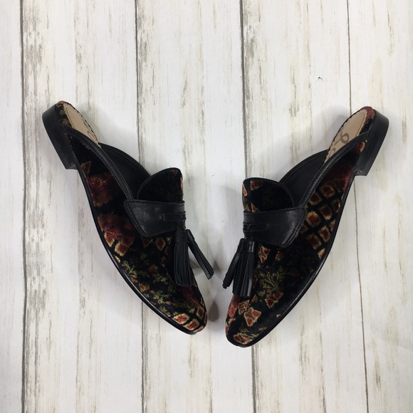 Sam Edelman Paris Patchwork Velvet Mules - Picture 5 of 8